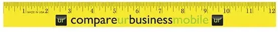 12" Enamel Wood Ruler - English Scale — view 12