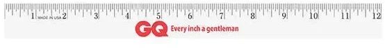 12" Enamel Wood Ruler - English Scale — view 4