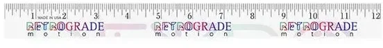 12" Enamel Wood Ruler - English Scale — view 8