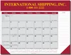 12 Month Calendar Leatherette Planner in White Paper