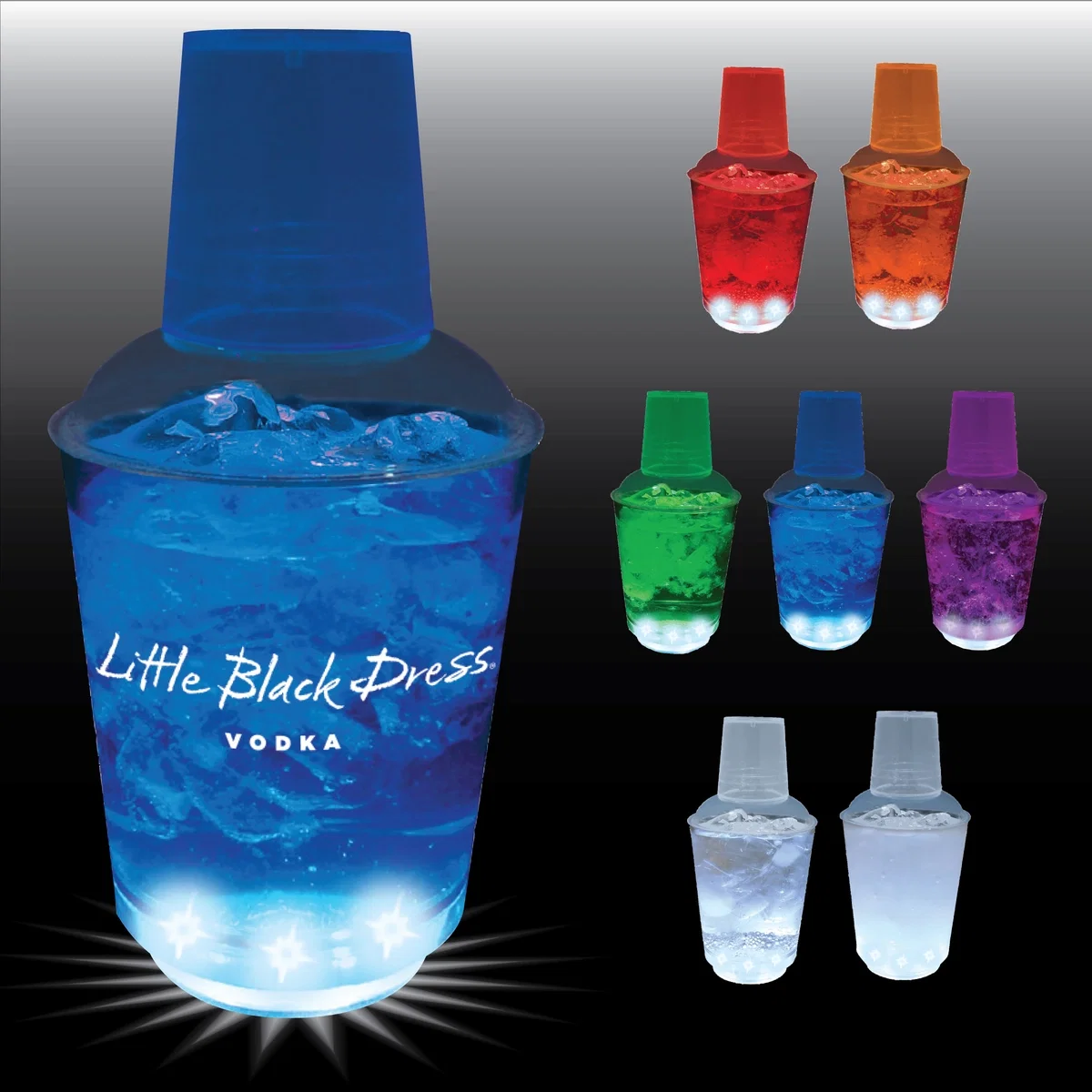12 oz. 3 Piece Plastic Cocktail Shaker — view 3