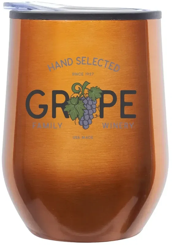Personalized Stainless Steel Stemless Wine Glass - 20 oz. — view 7