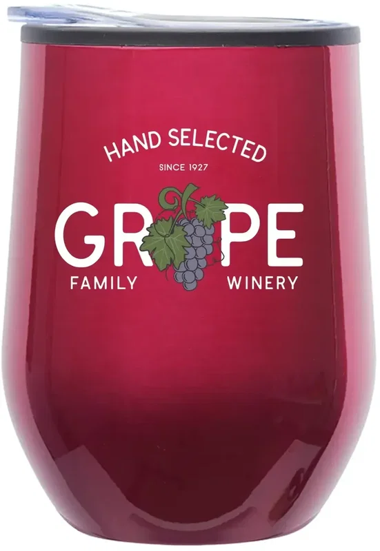 Personalized Stainless Steel Stemless Wine Glass - 20 oz. — view 9