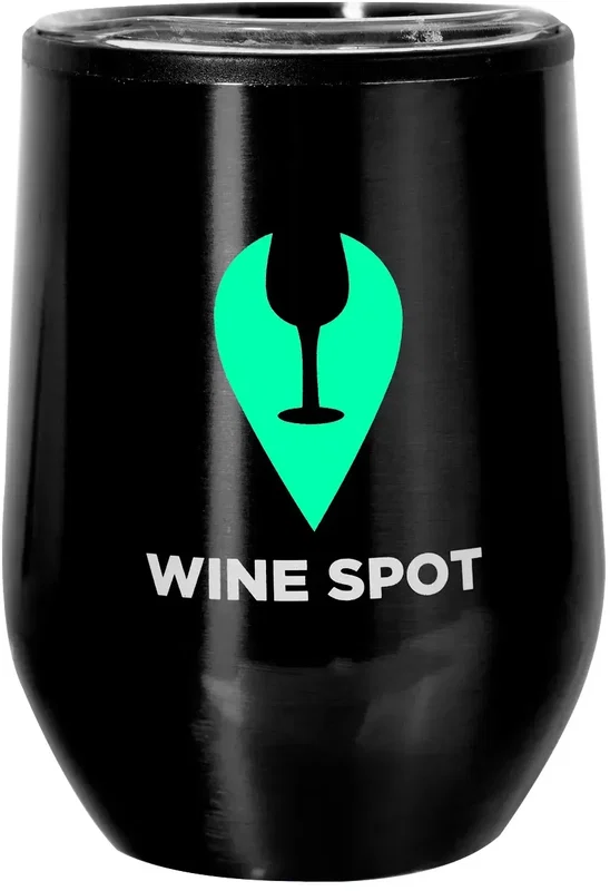 Personalized Divvy Stainless Steel Stemless Wine Glass - 12oz. — view 11