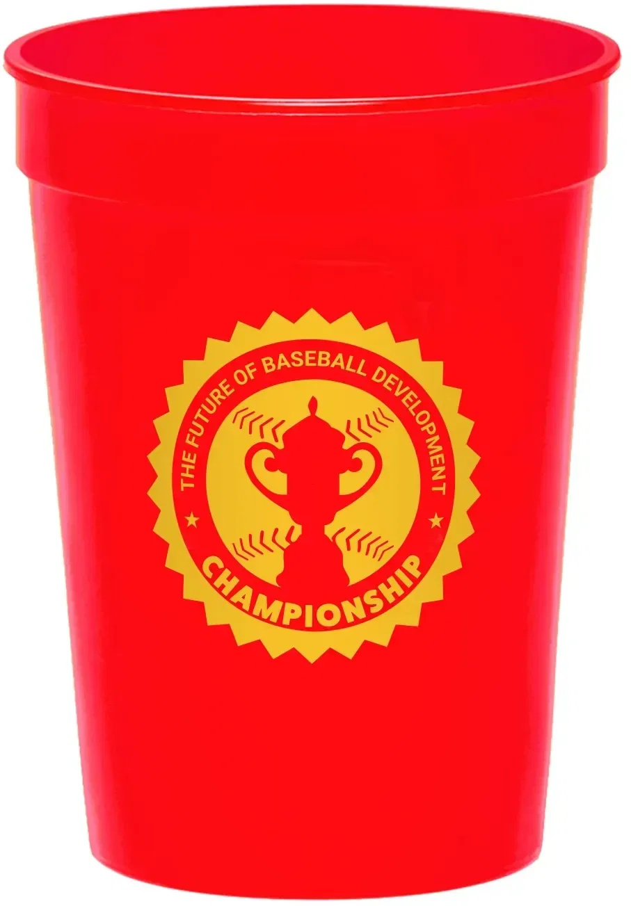 Custom Plastic Stadium Cups - 12 oz.