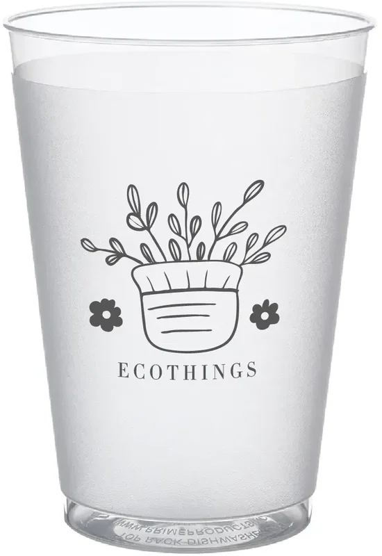 12 oz. Frosted Plastic Stadium Cups (1 Color) — view 4