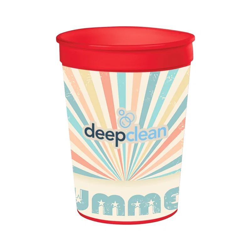 Whole cup shown with its design fully visible