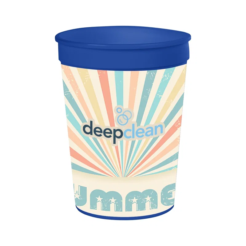 Front face of the cup with artwork centered