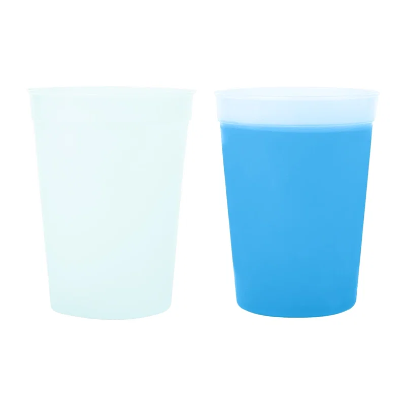Alternate view showing the back of the drinkware