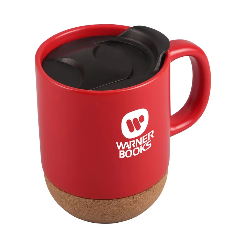 12 oz. Java Ceramic Mug with Cork Base — view 5