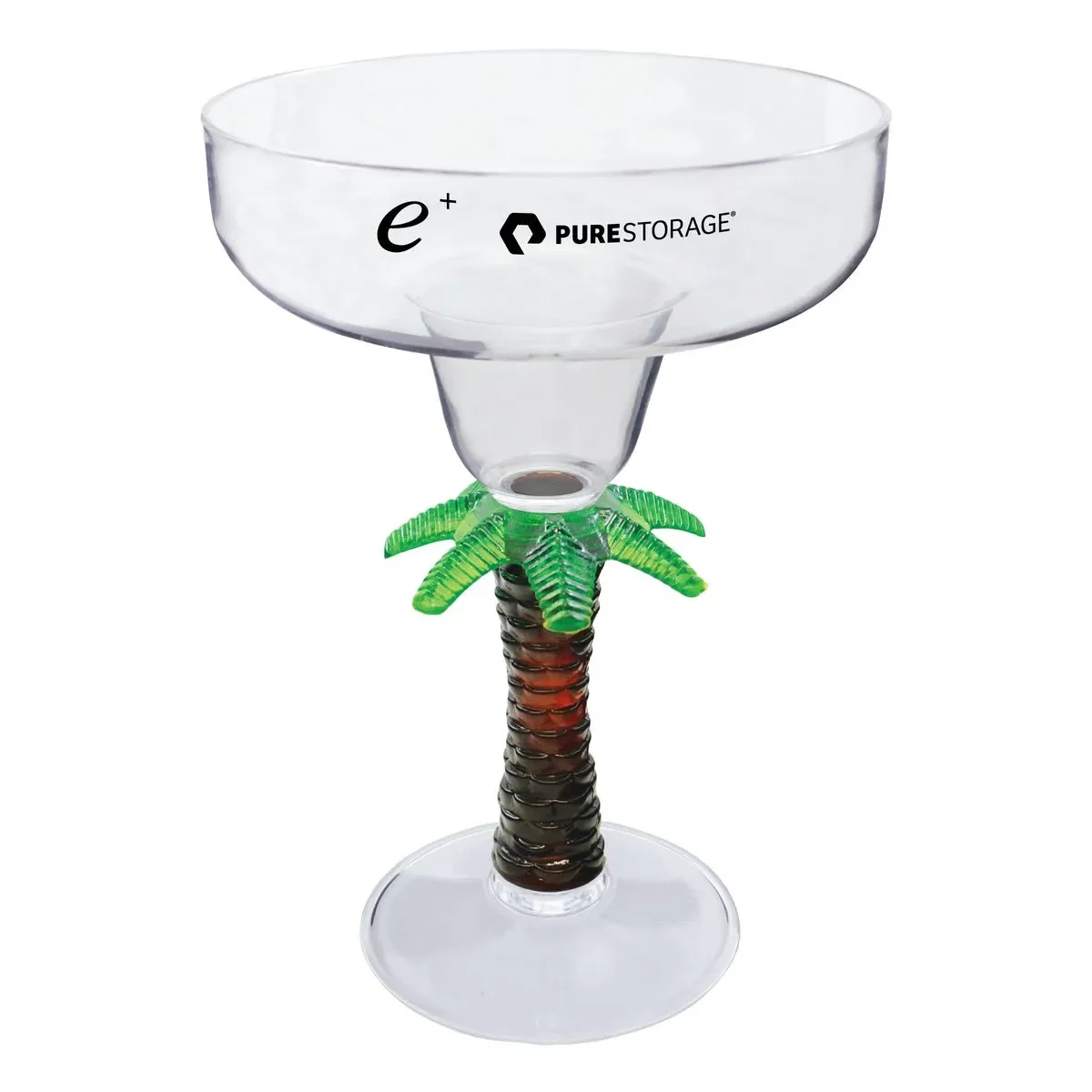 12 oz. Novelty Stem Plastic Margarita Glass — view 3