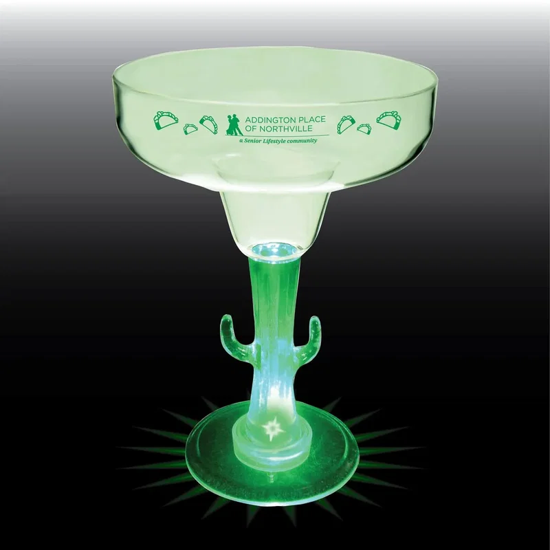 12 oz. Novelty Stem Plastic Margarita Glass — view 5