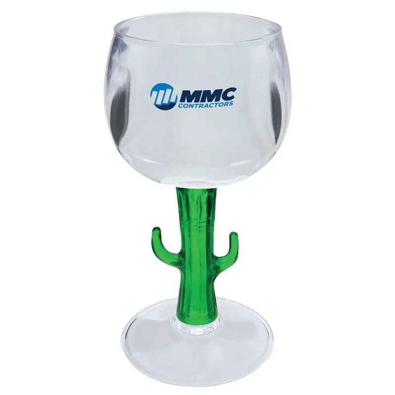 12 oz. Novelty Stem Plastic Wine Goblet — view 2