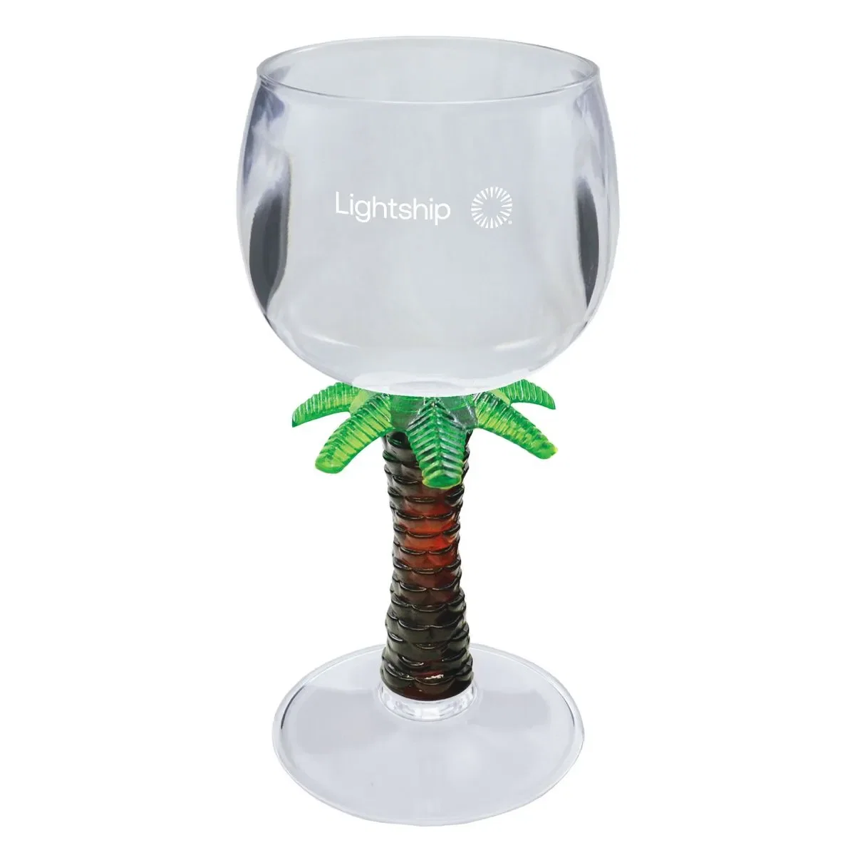 12 oz. Novelty Stem Plastic Wine Goblet — view 3