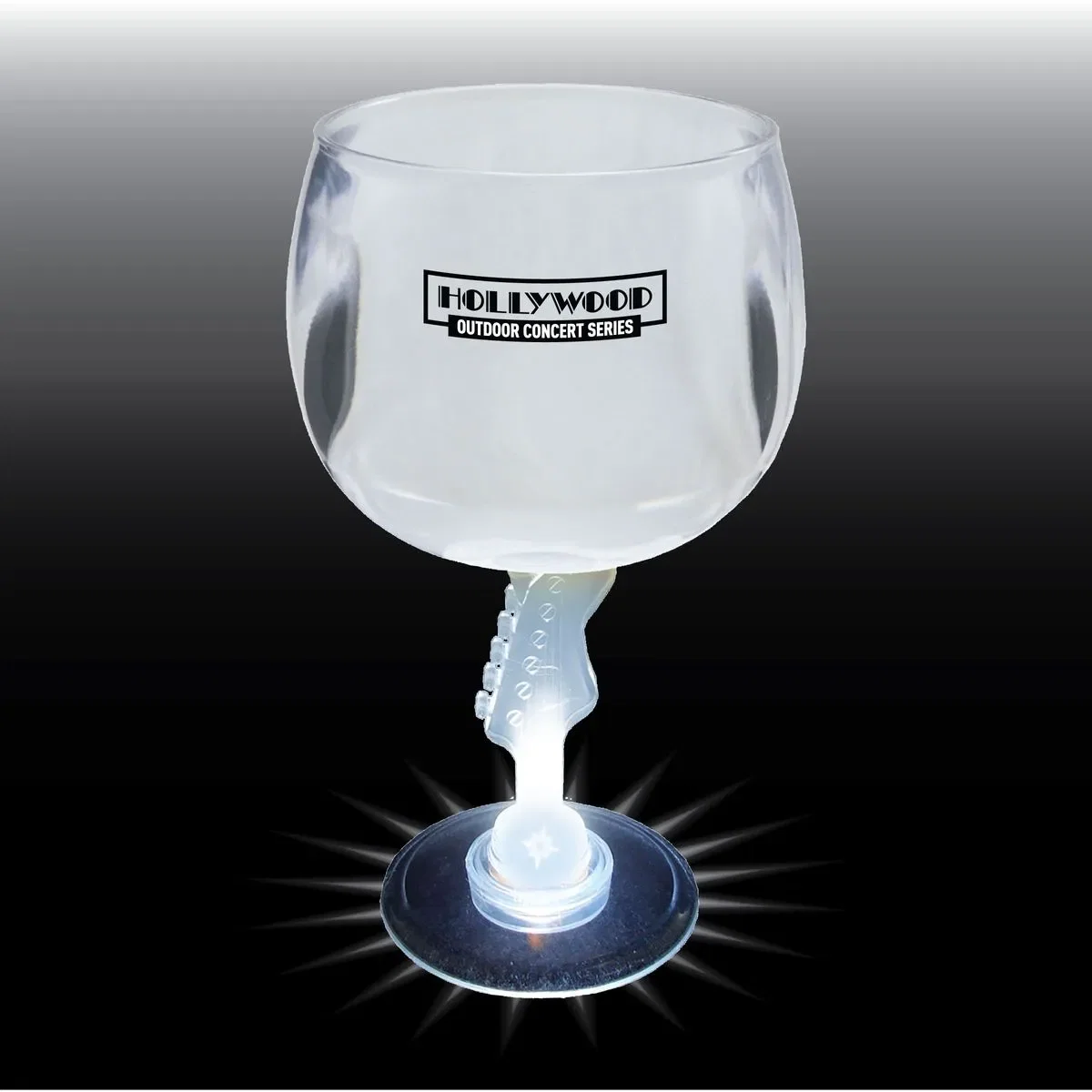 12 oz. Novelty Stem Plastic Wine Goblet — view 4