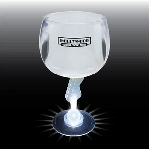 12 oz. Novelty Stem Plastic Wine Goblet
