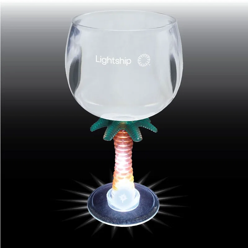 12 oz. Novelty Stem Plastic Wine Goblet — view 6