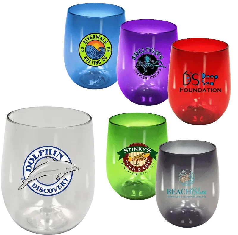 12 oz. Recycled Stemless Wine Glass — view 9
