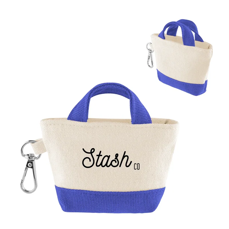 - 12 Oz. Recycled Cotton Mini Tote Bag Charm — view 2