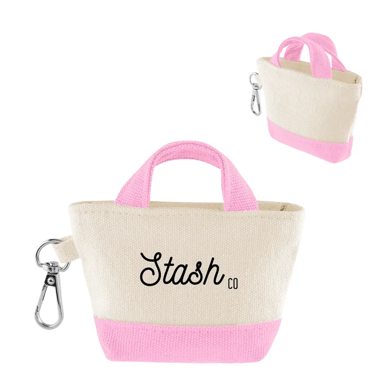 - 12 Oz. Recycled Cotton Mini Tote Bag Charm — view 5