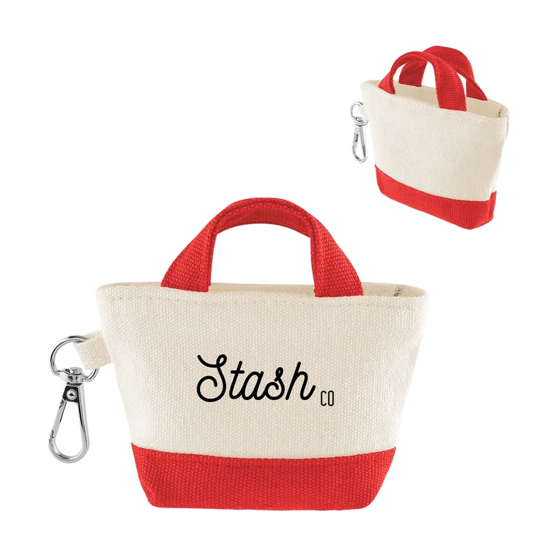 - 12 Oz. Recycled Cotton Mini Tote Bag Charm — view 6