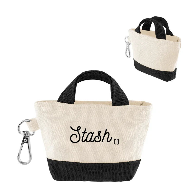 - 12 Oz. Recycled Cotton Mini Tote Bag Charm — view 7