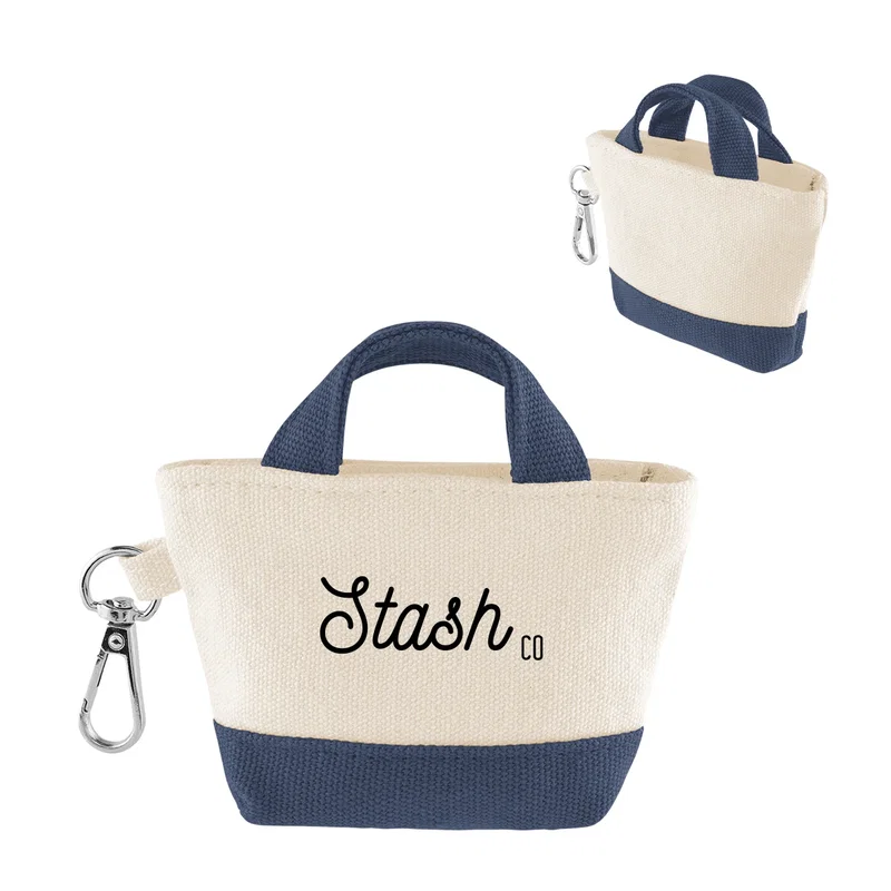 - 12 Oz. Recycled Cotton Mini Tote Bag Charm — view 8
