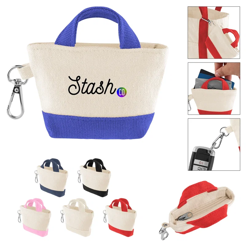 - 12 Oz. Recycled Cotton Mini Tote Bag Charm — view 9
