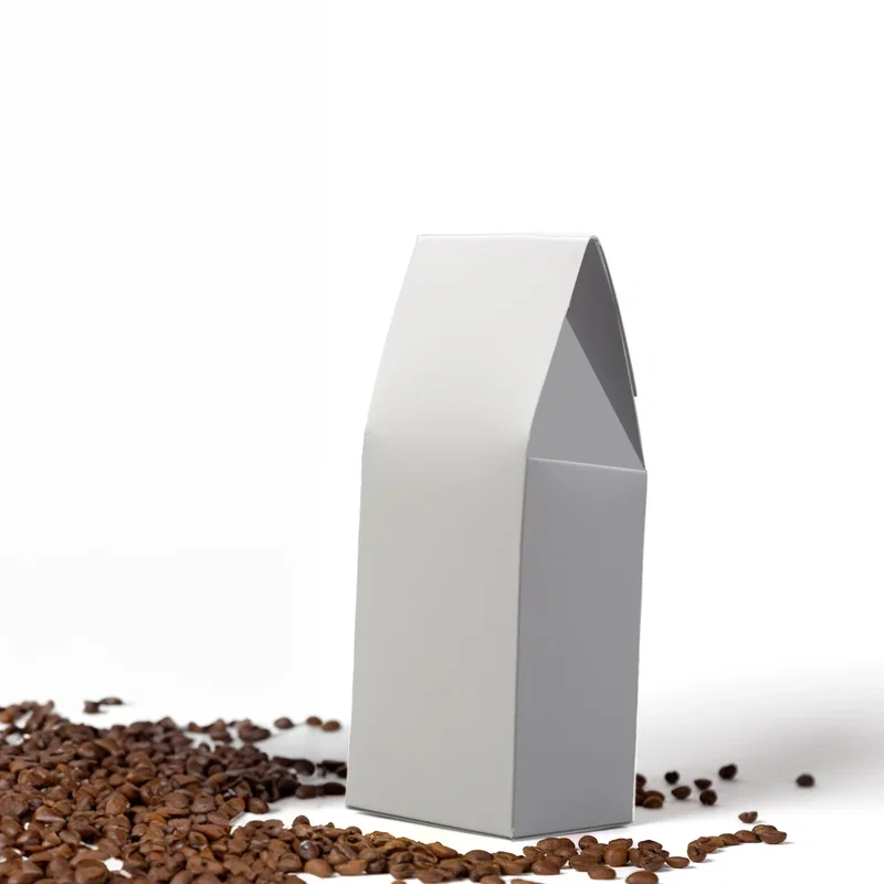 Label area across the front of the decaffeinated bag