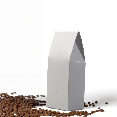 Top seal and label area on the ground coffee bag