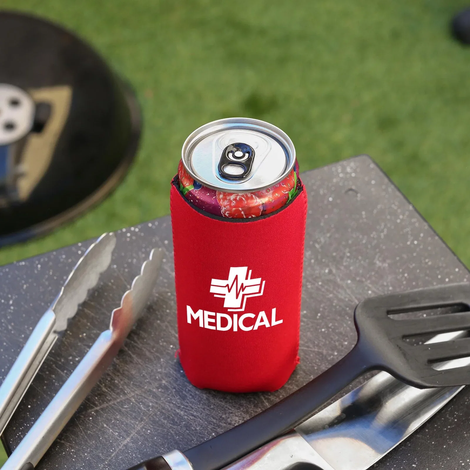 12oz. Slim Neoprene Seltzer Coolie — view 2