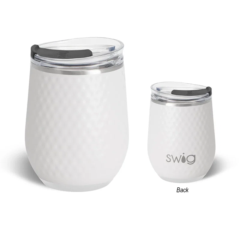 12 Oz. Swig Life™ Golf Ball Stainless Steel Stemless Wine Tumbler — view 3