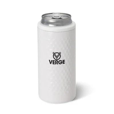 Six inch tall koozie held in one hand