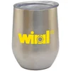 12 oz Vacuum Wine Cup in Silver