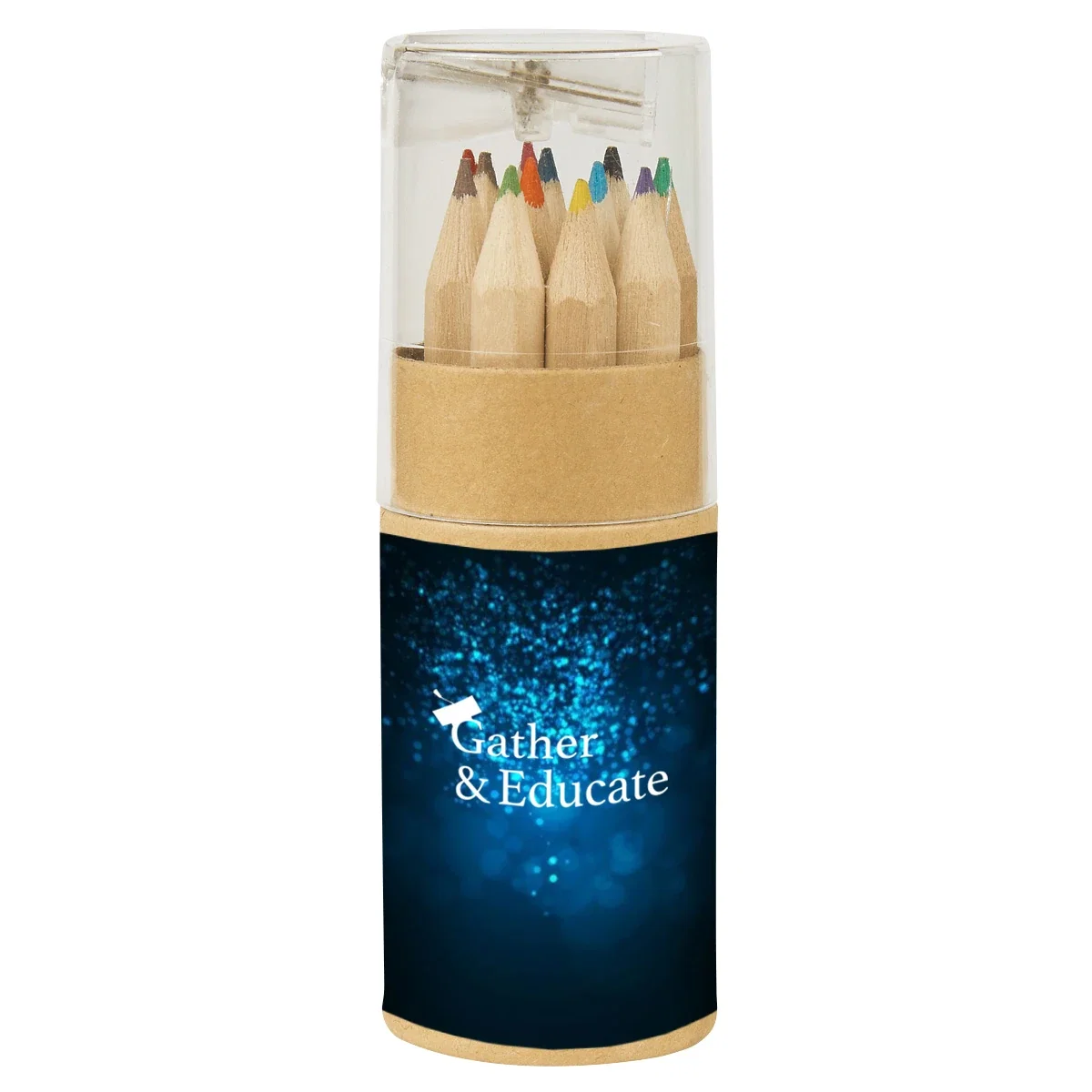 Lid removed to reveal the pencils inside