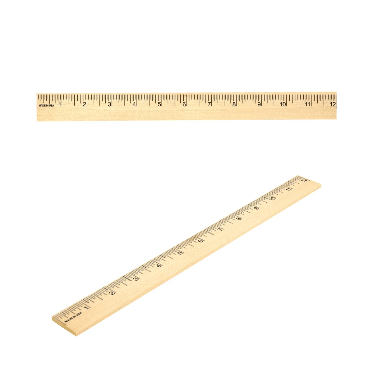 Flat view showing the entire twelve-inch length