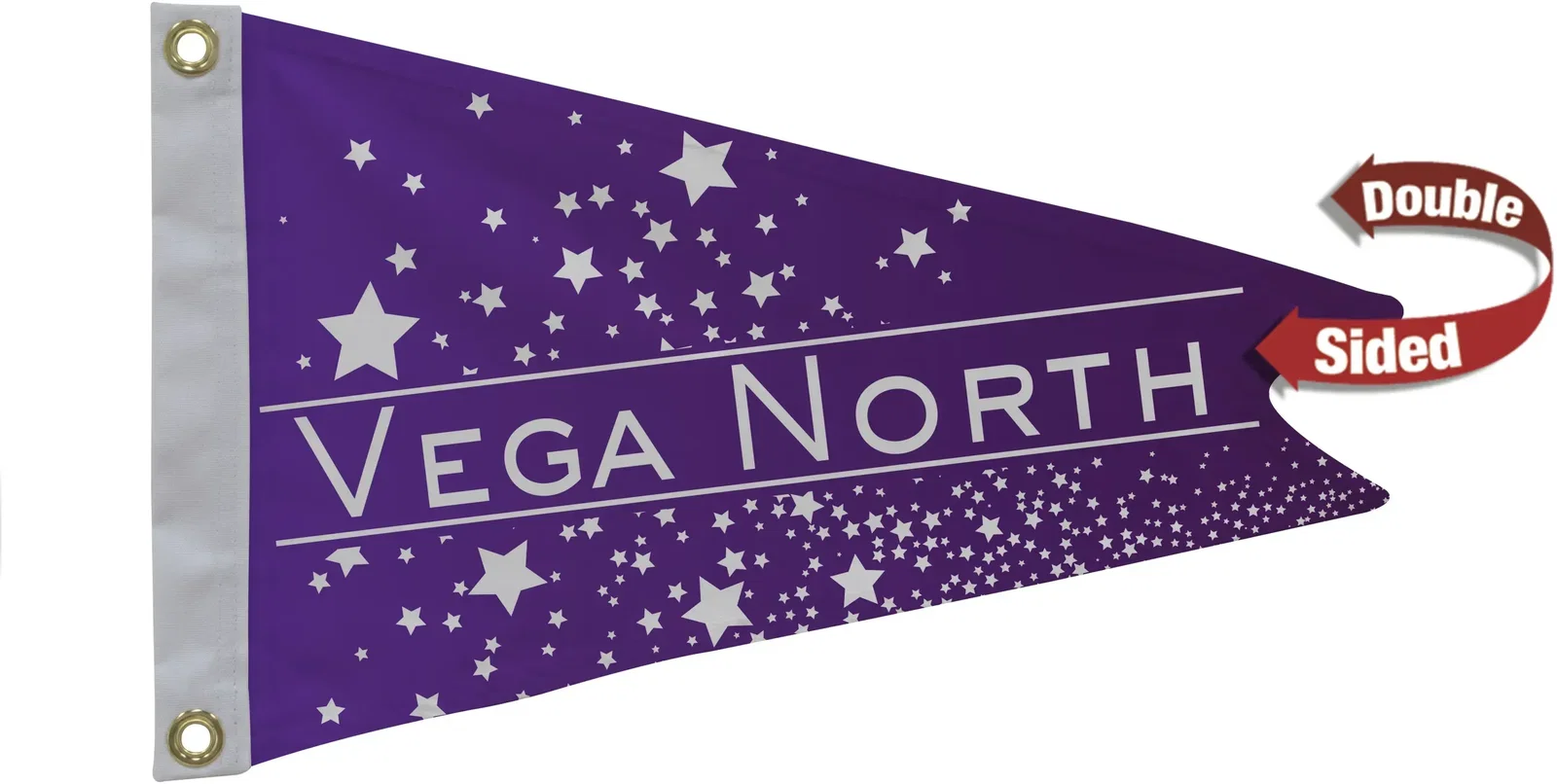 12" x 18" Nylon Burgee Flag Double-Sided — view 3