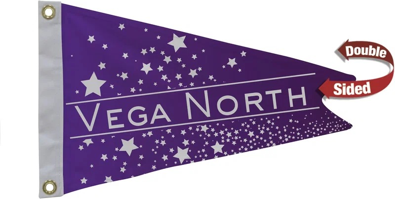 12" x 18" Nylon Burgee Flag Double-Sided — view 3
