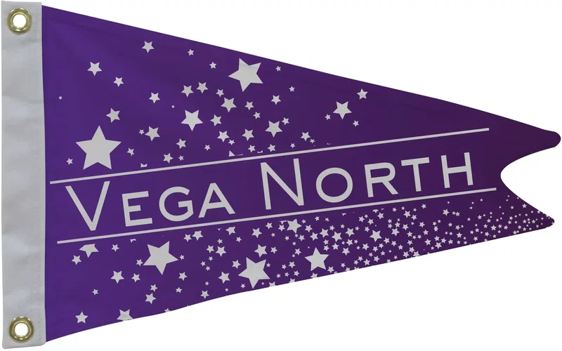 12" x 18" Nylon Burgee Flag Single-Sided — view 4