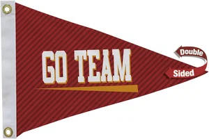 12" x 18" Nylon Pennant Flag Double-Sided