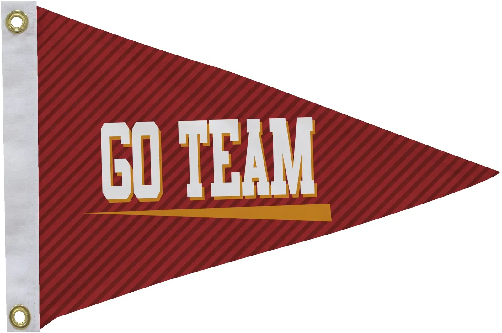 12" x 18" Nylon Pennant Flag Single-Sided — view 2