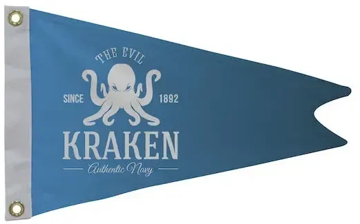 12" x 18" Polyester Burgee Flag Single-Sided — view 1