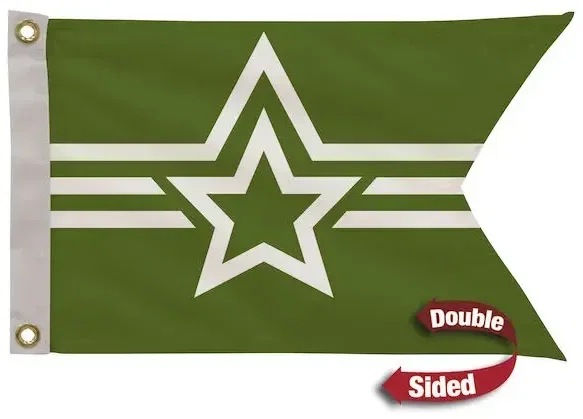 12" x 18" Polyester Guidon Flag Double-Sided