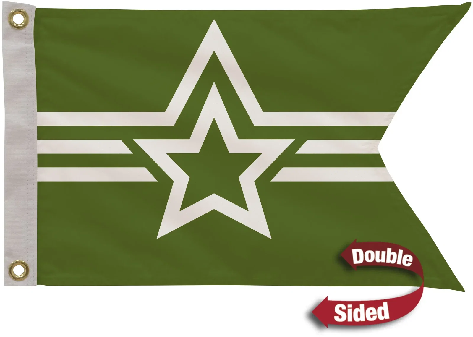 12" x 18" Polyester Guidon Flag Double-Sided — view 2