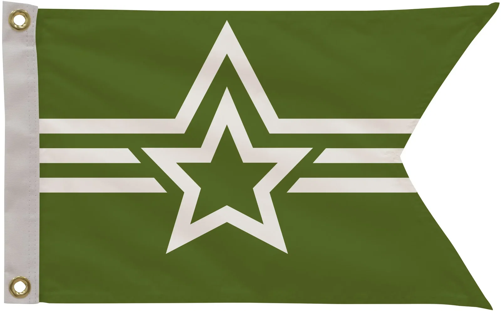 12" x 18" Polyester Guidon Flag Single-Sided — view 2