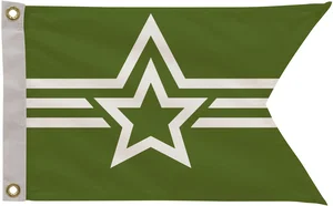 12" x 18" Polyester Guidon Flag Single-Sided