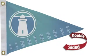12" x 18" Polyester Pennant Flag Double-Sided