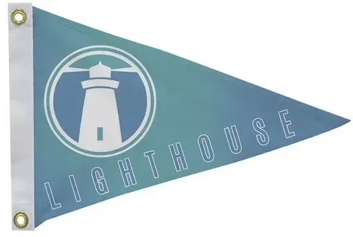 12" x 18" Polyester Pennant Flag Single-Sided