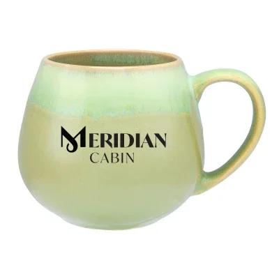 Coffee mug holding 13.5 ounces shown upright on a plain backdrop