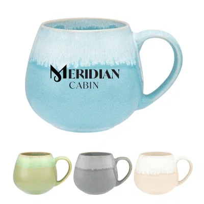 Side profile of the drinking vessel with its handle in view